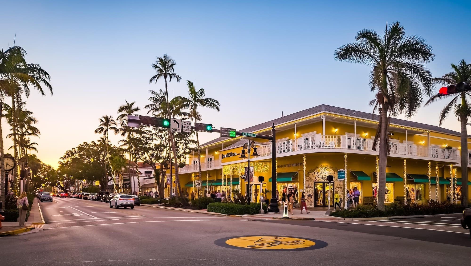 Editorial visualization of Fifth Avenue South style shopping in Naples, Florida. Not a finished Pro Squad job.